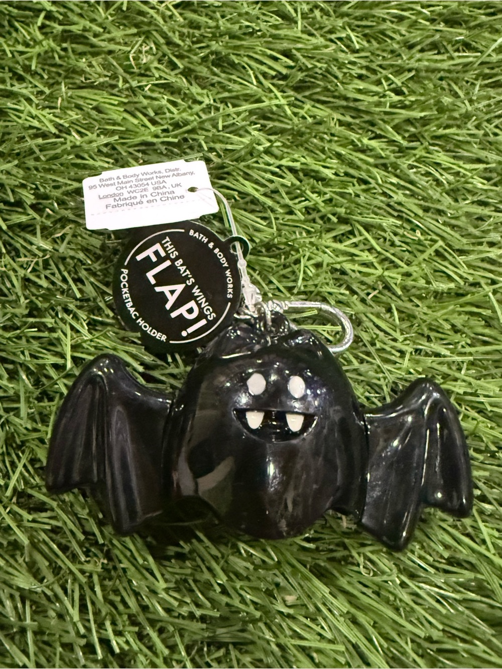 Bath & Body Works Pocket back Sanitizer Holder - Halloween Flapping Bat